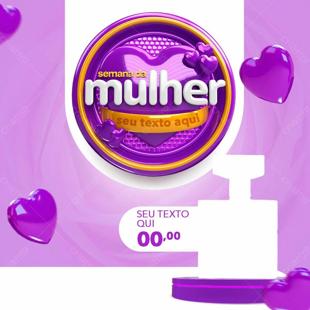 Flyer Dia da Mulher PSD Editável