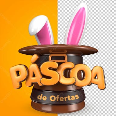 Páscoa selo 3d