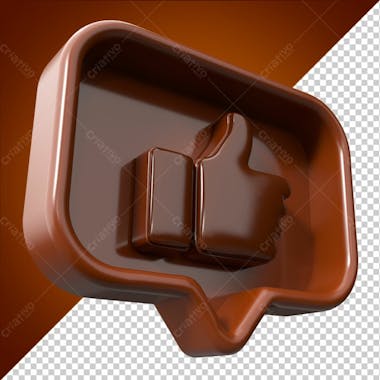 Like de chocolate páscoa 3d