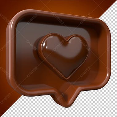 Like de chocolate páscoa 3d