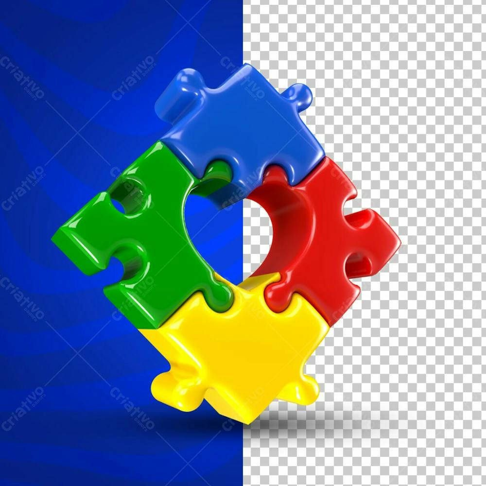Abril Azul Quebra Cabeça