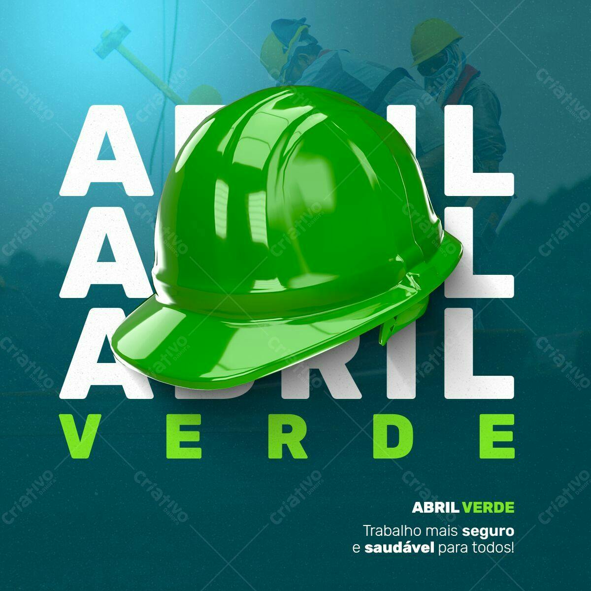 Post para Abril Verde PSD Editável