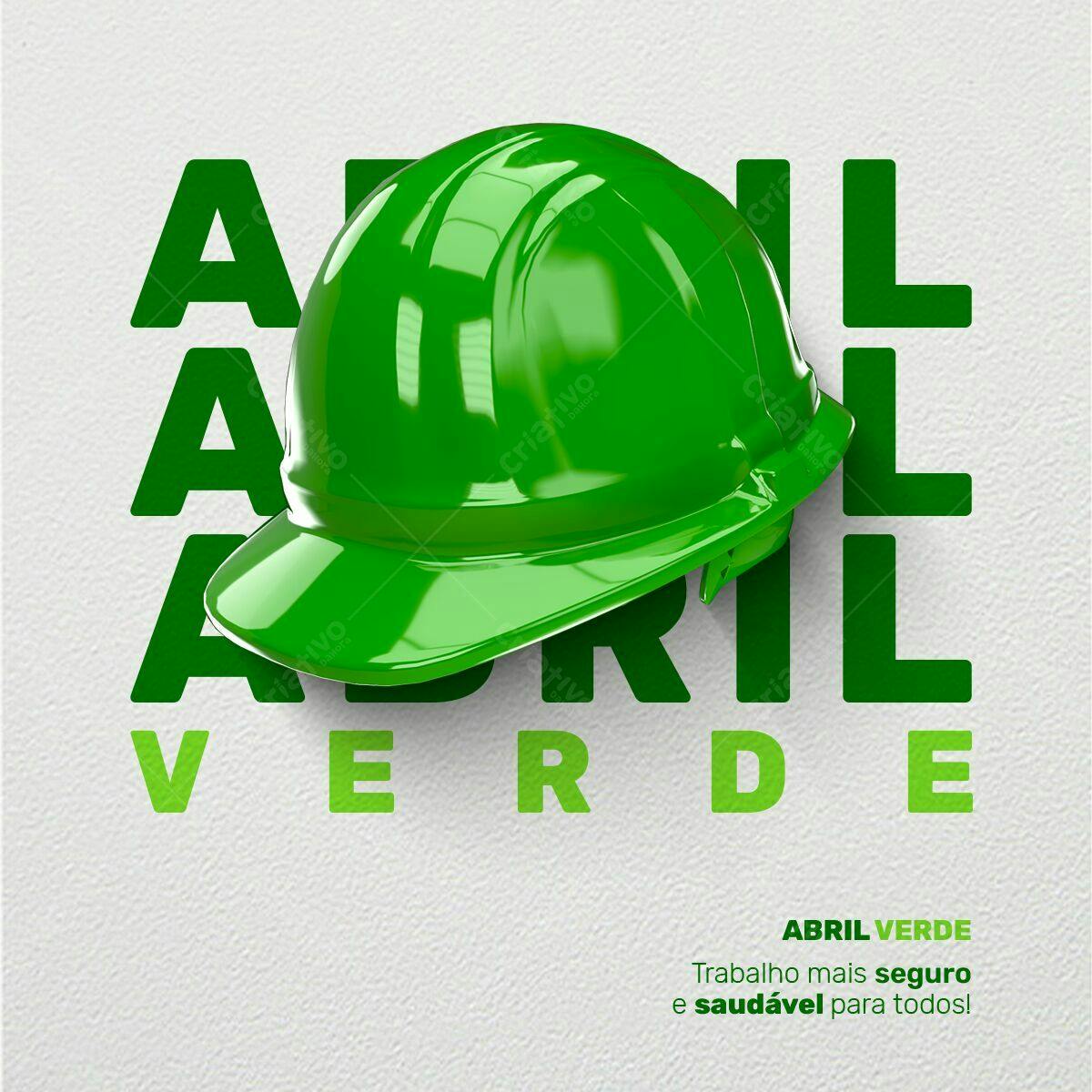 Post para Abril Verde PSD Editável
