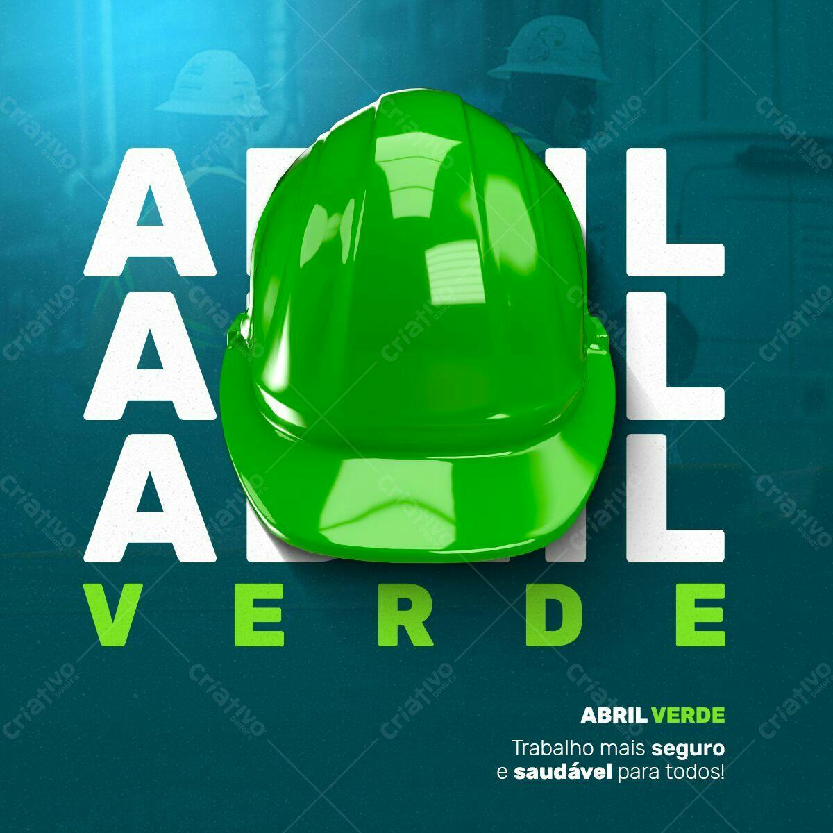 Post para Abril Verde PSD Editável