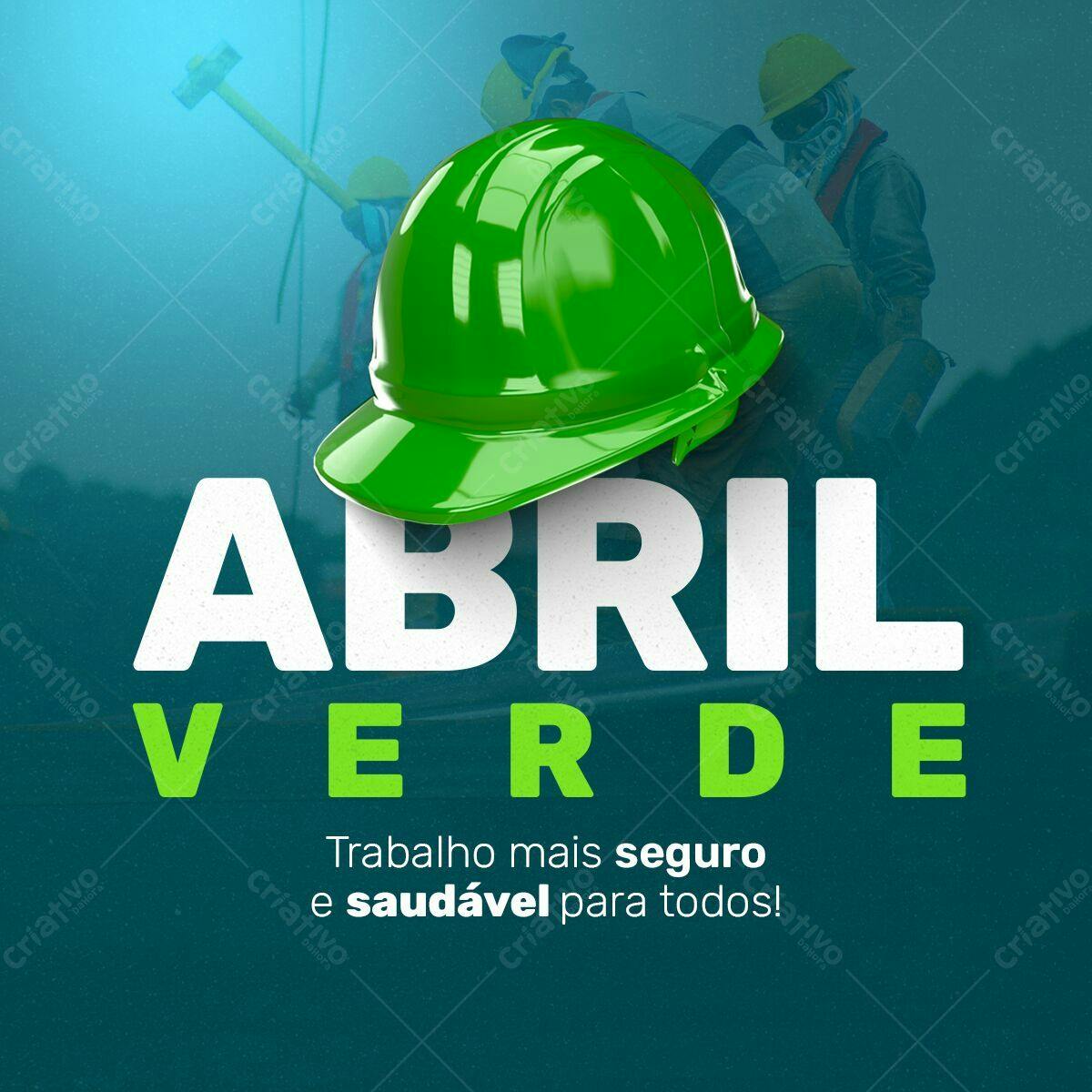 Post para Abril Verde PSD Editável