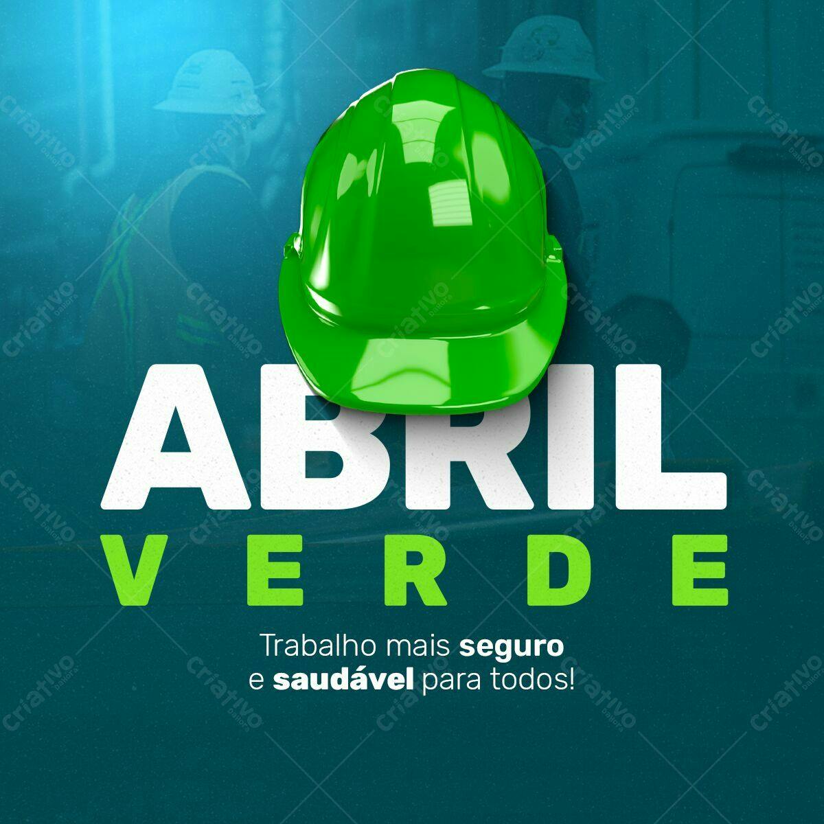 Post para Abril Verde PSD Editável