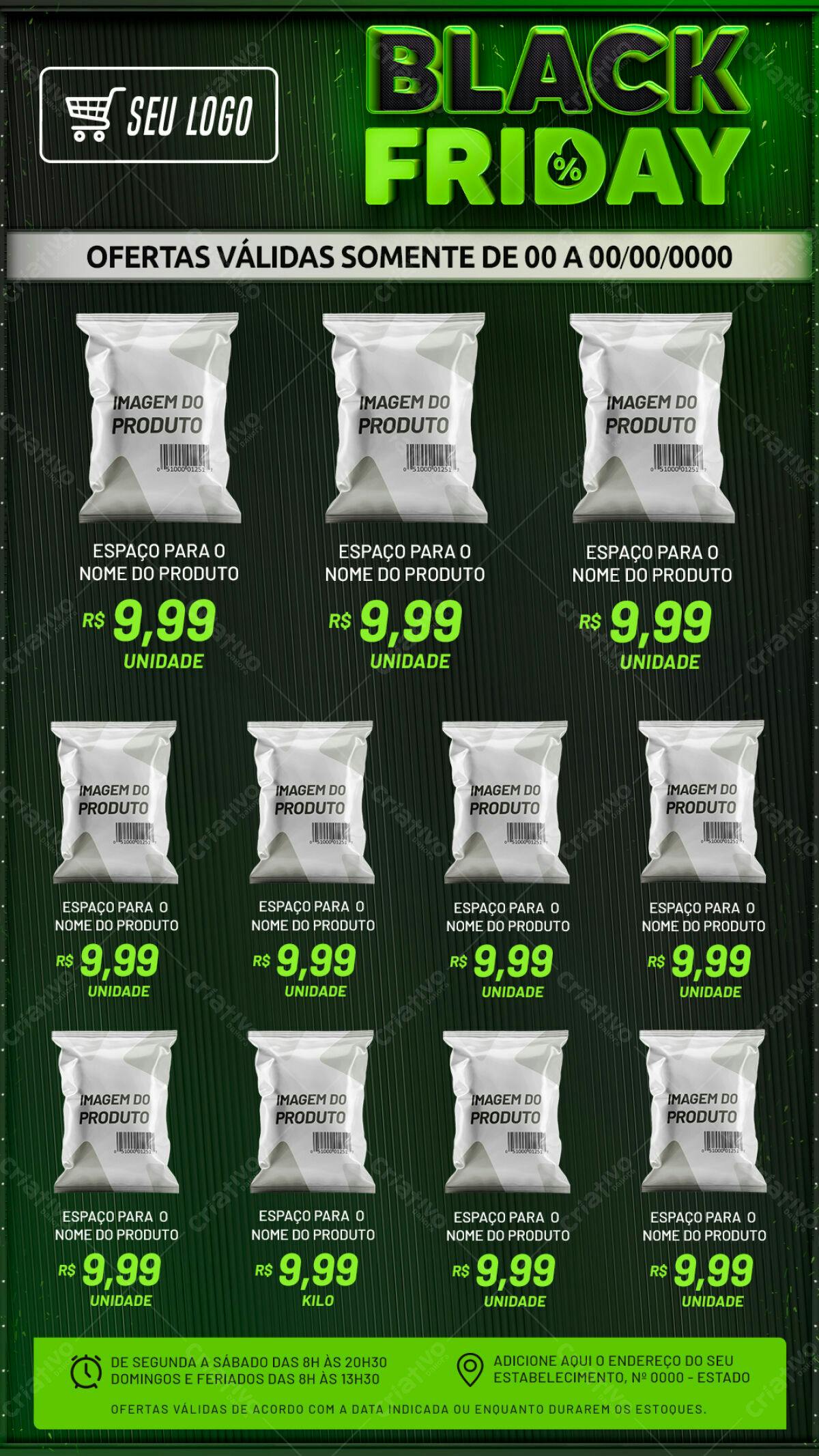 Flyer Black Friday PSD Editável