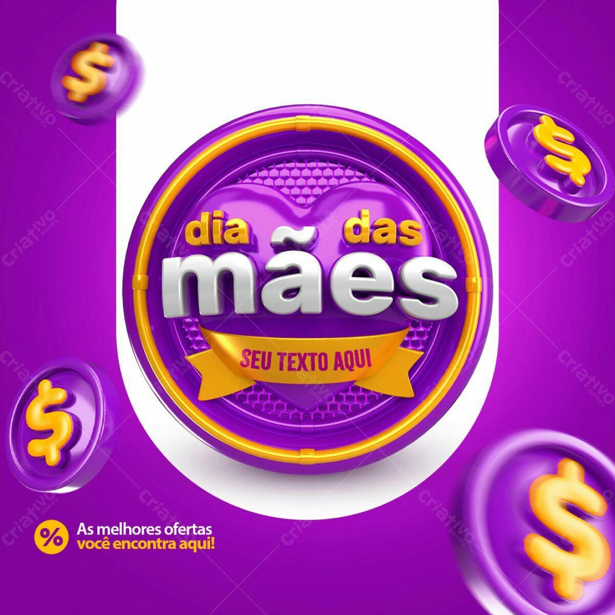 Banner Dia das Mães PSD Editável
