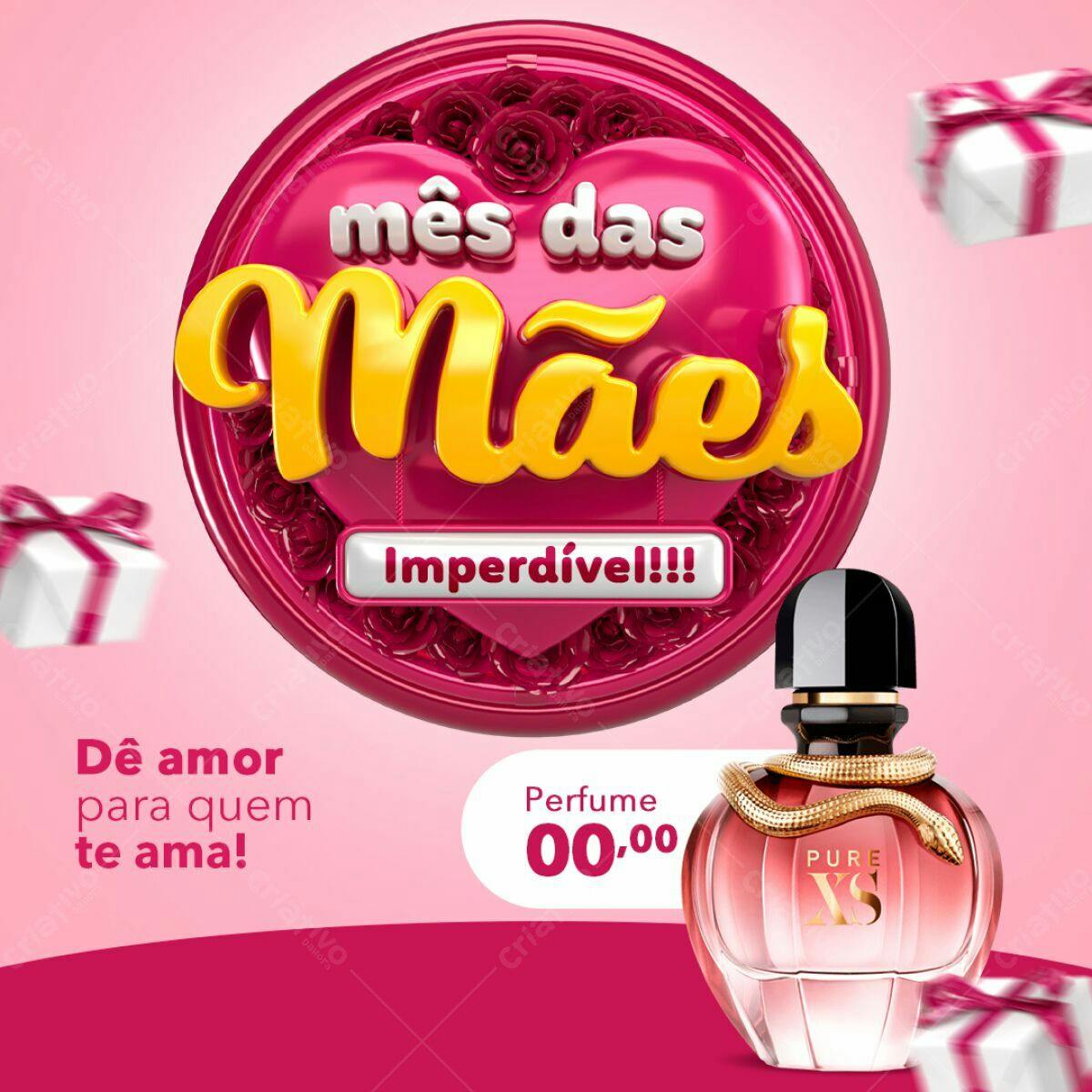 Flyer Dia das Mães PSD Editável