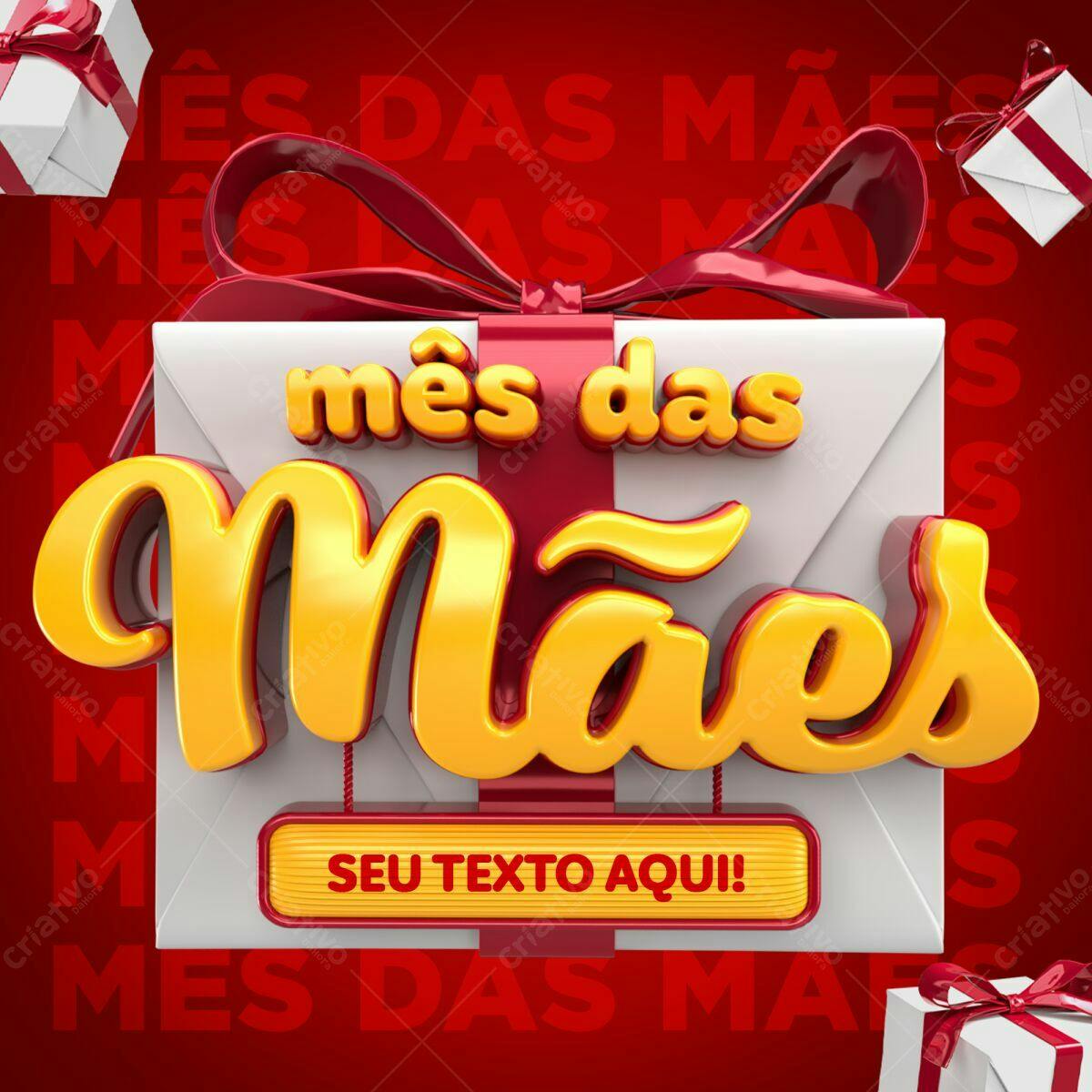 Envelope Dia das Mães PSD Editável