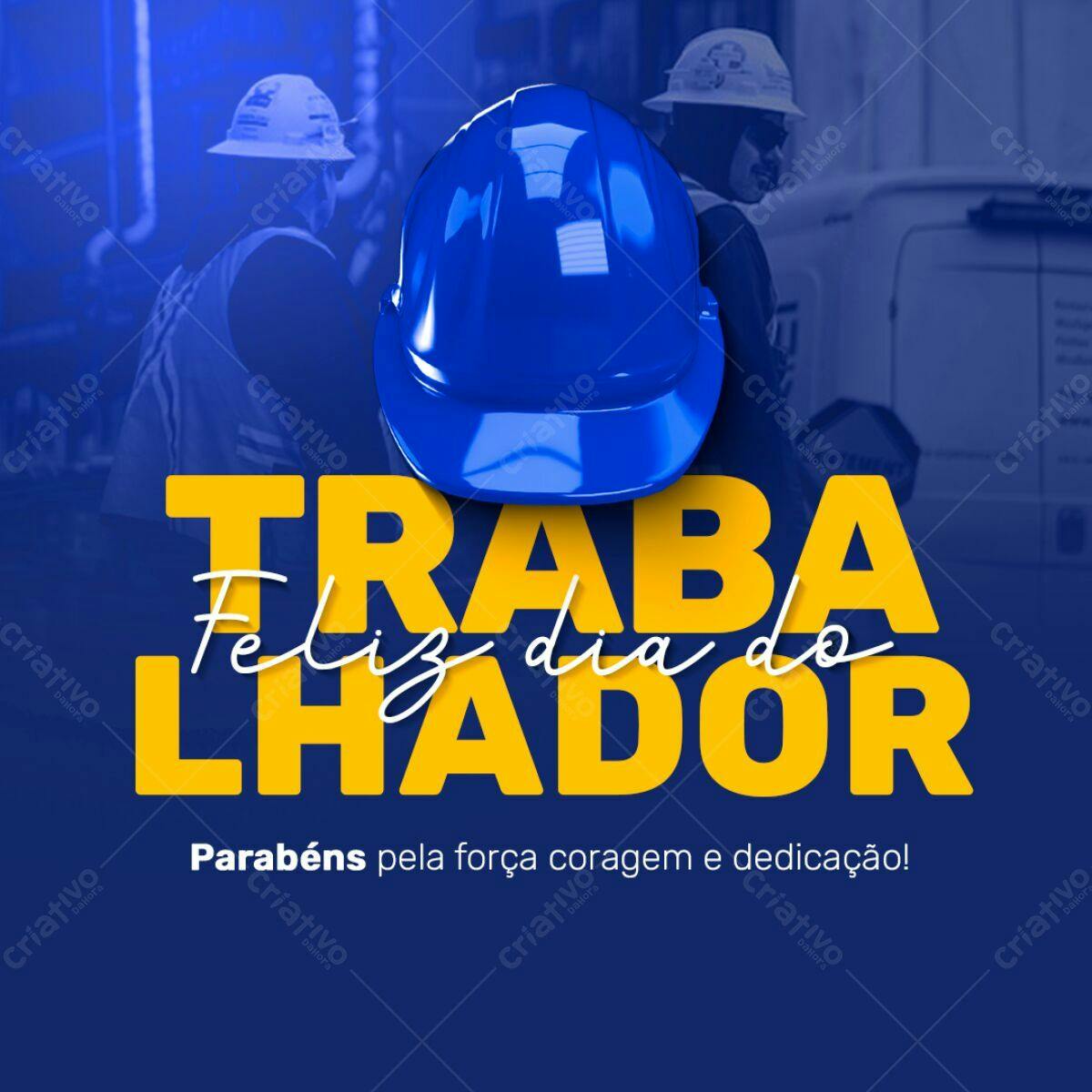 Postagem Dia do Trabalhador PSD Editável