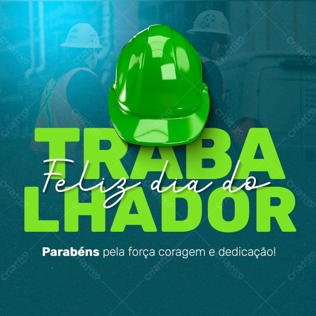 Postagem Dia do Trabalhador PSD Editável