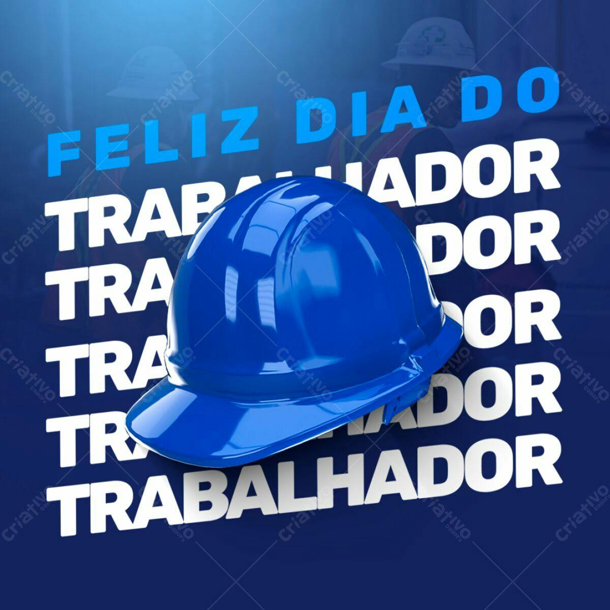 Post para Dia do Trabalhador PSD Editável