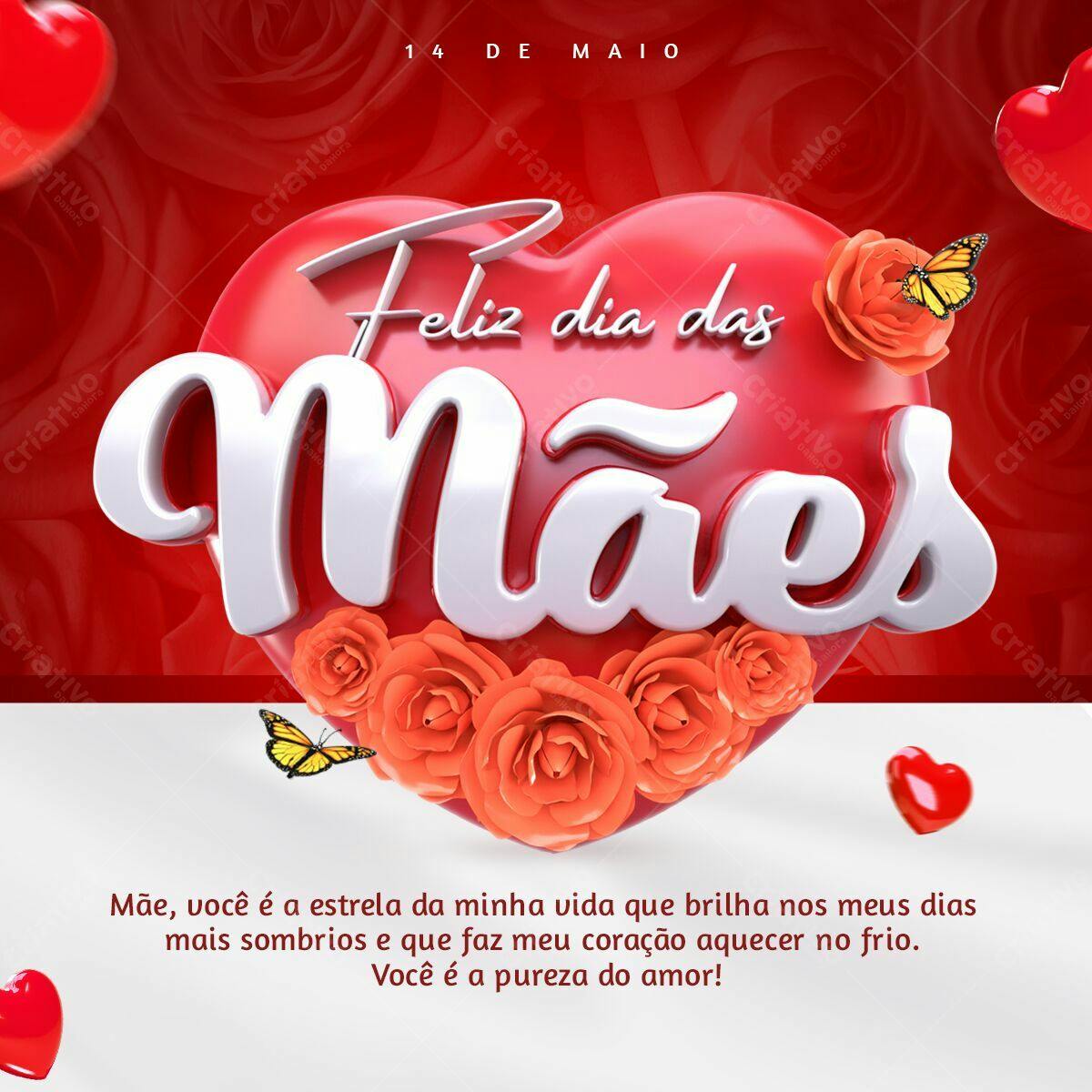 Postagem Dia das Mães PSD Editável