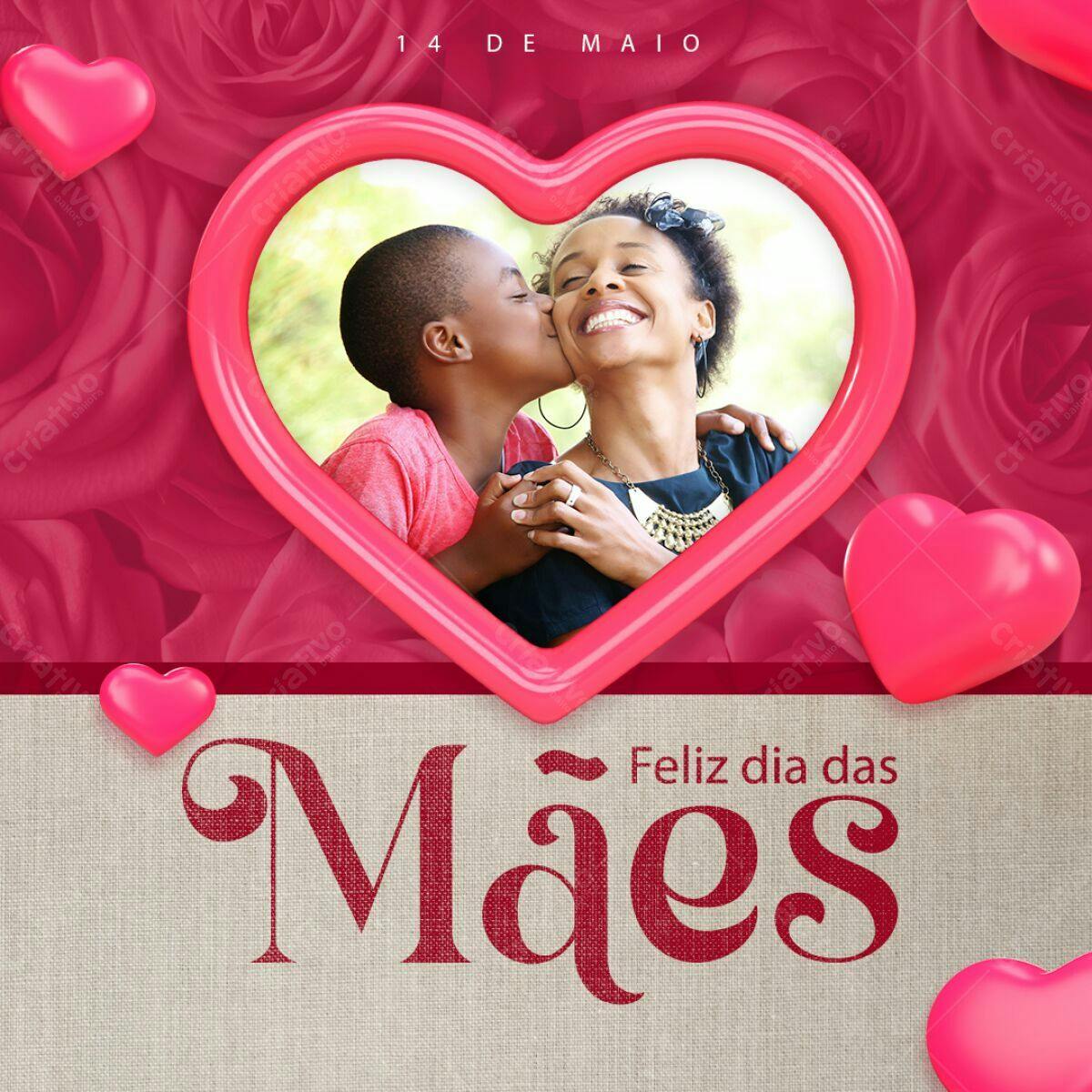 Postagem Dia das Mães PSD Editável