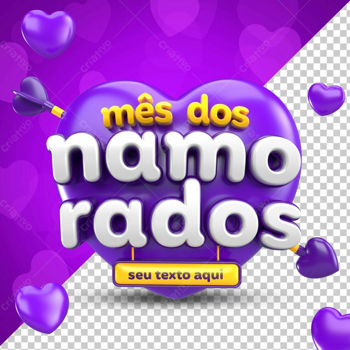 Banner Mês dos Namorados PSD Editável