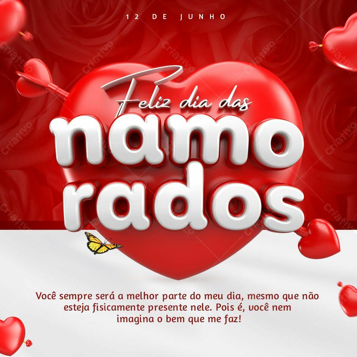 Flyer Dia dos Namorados PSD Editável