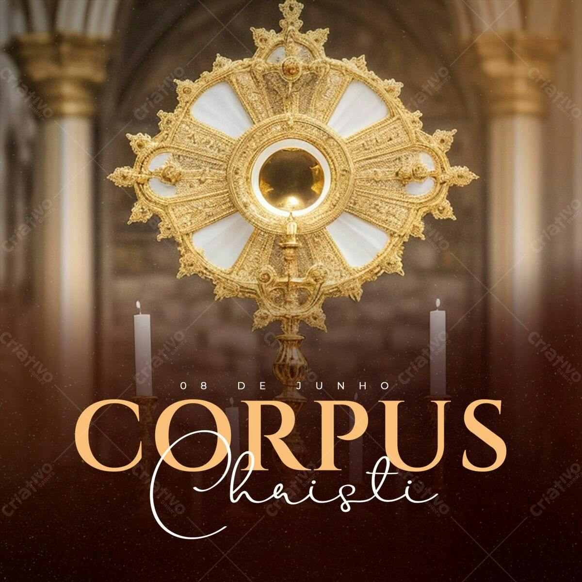 Flyer para Corpus Christi PSD Editável