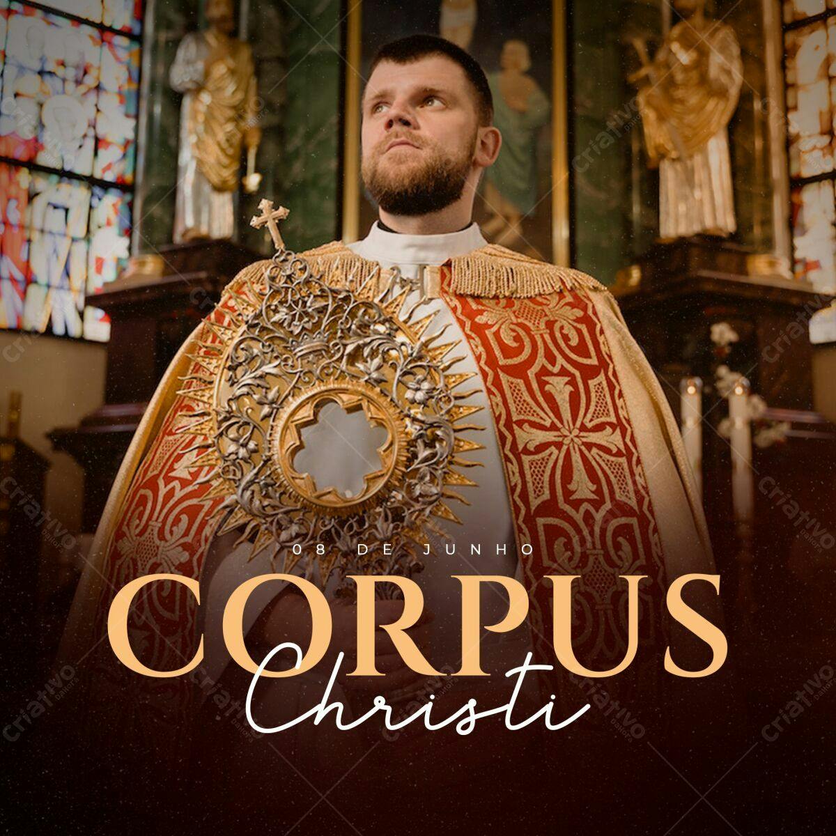 Post para Corpus Christi PSD Editável