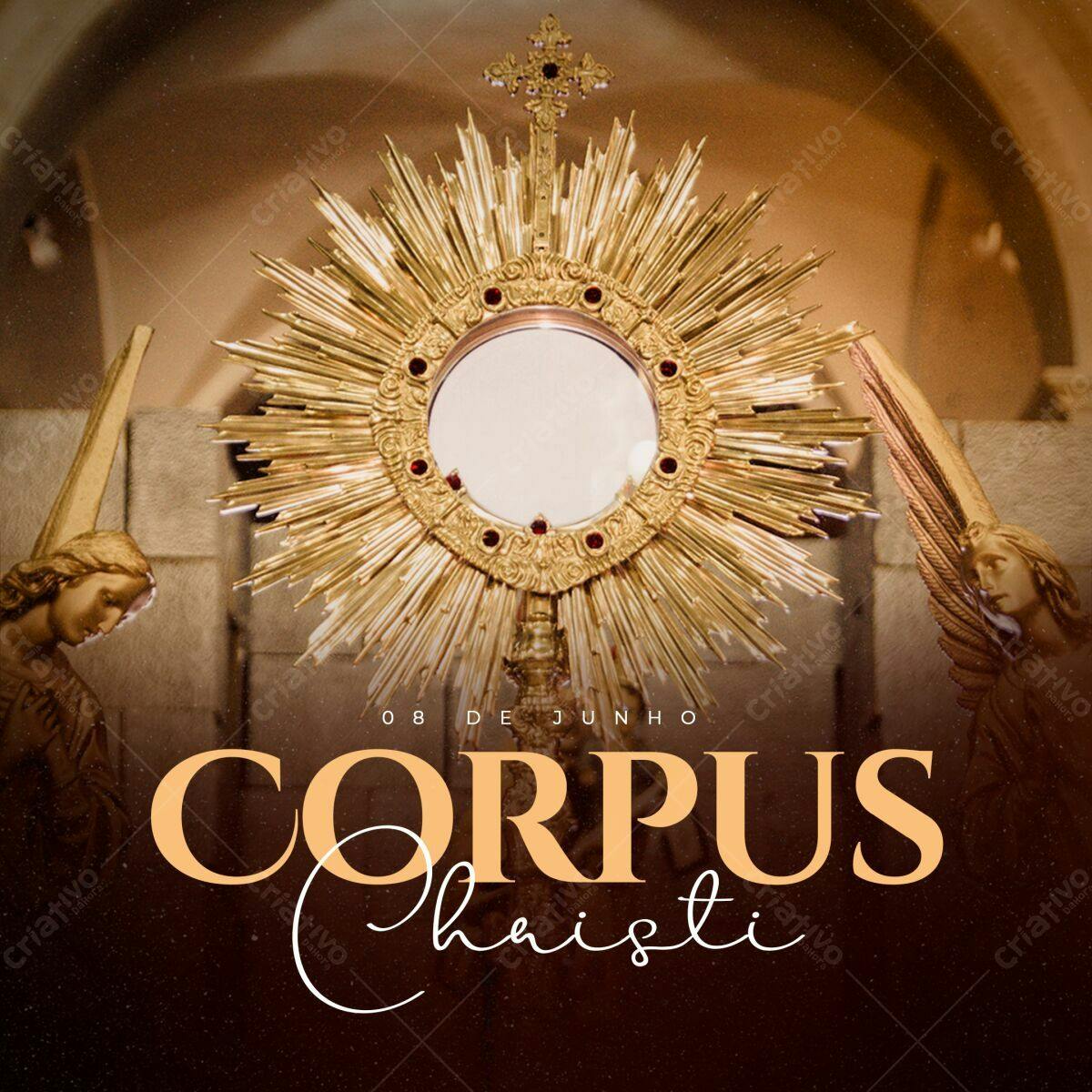 Post para Corpus Christi PSD Editável