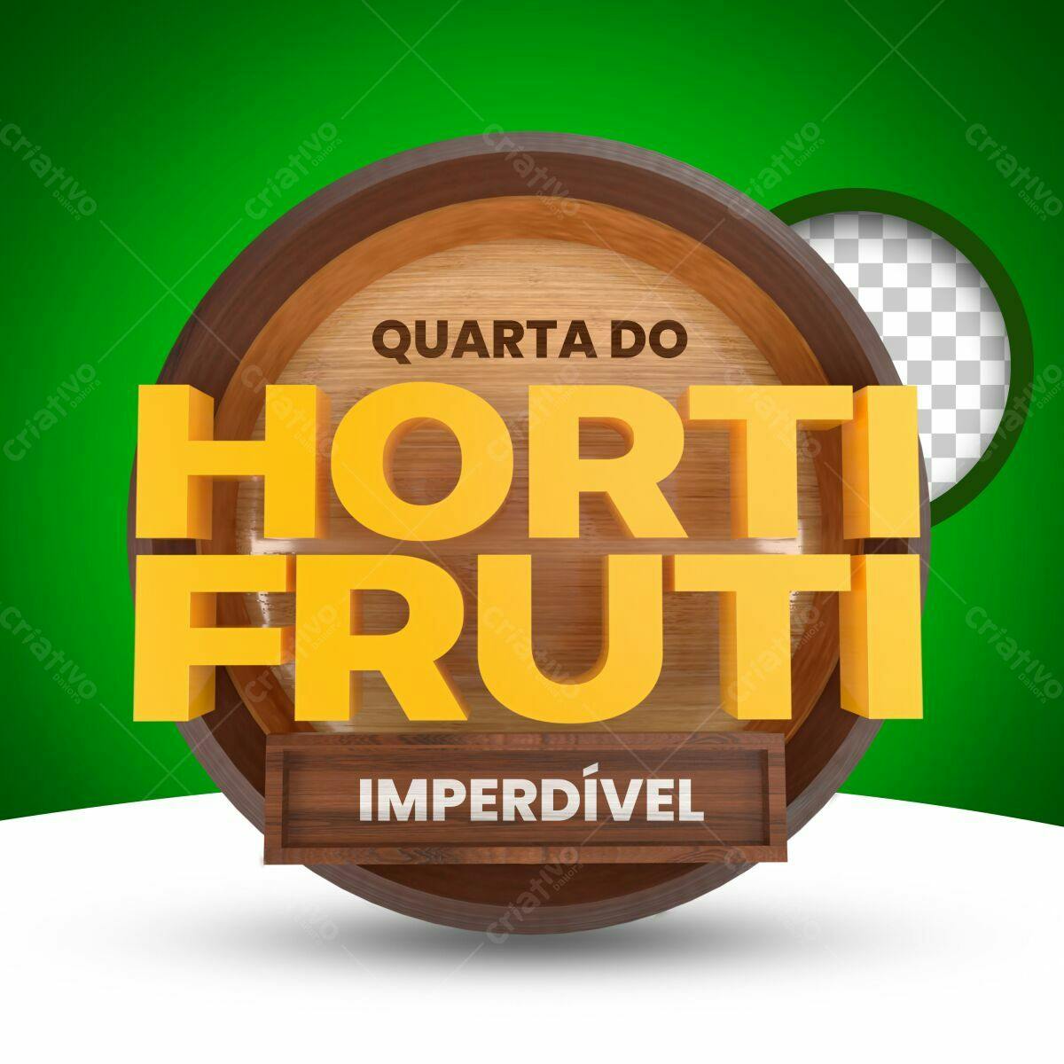 Flyer para Promoção de Horti Fruti PSD Editável
