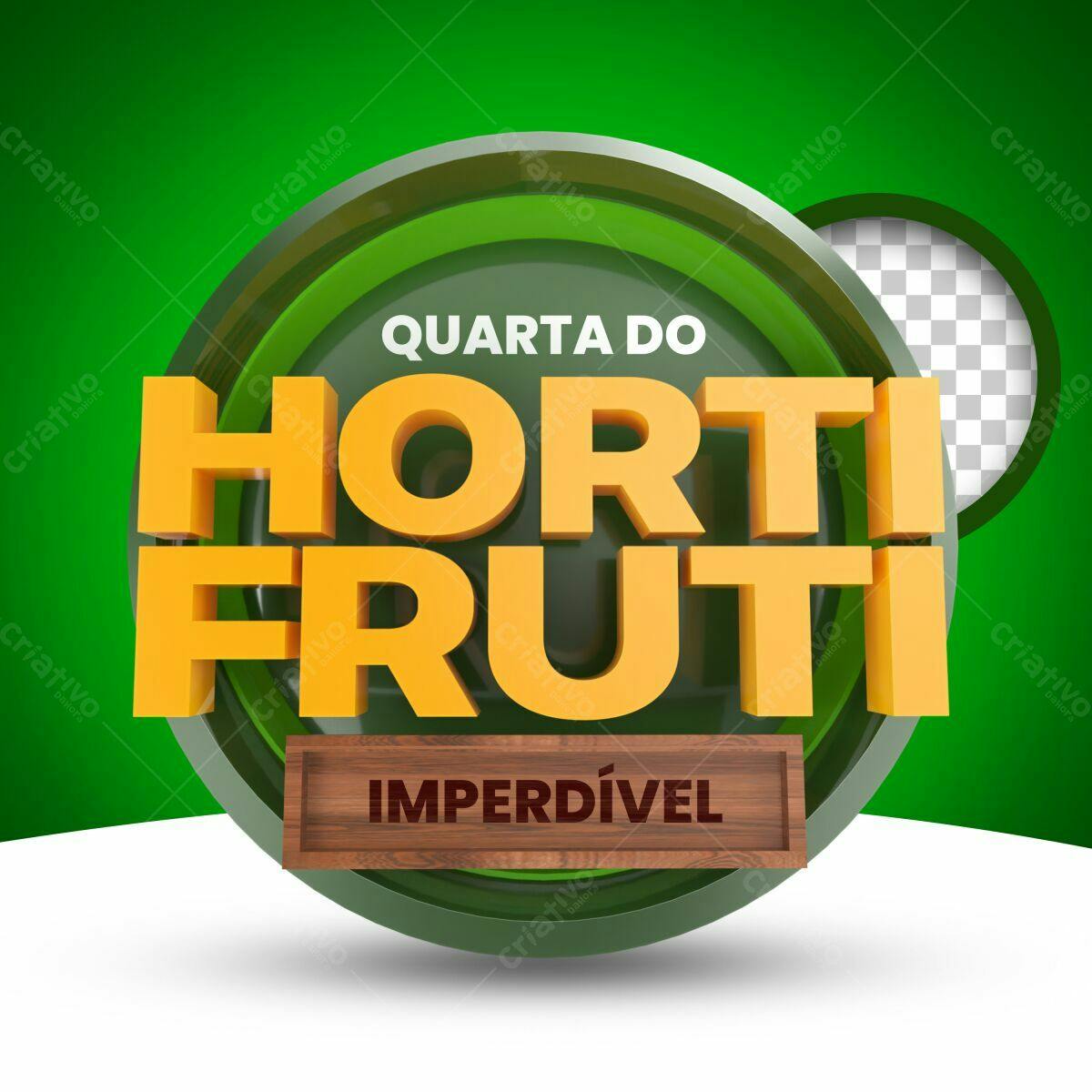 Flyer Quarta do HortiFruti PSD Editável