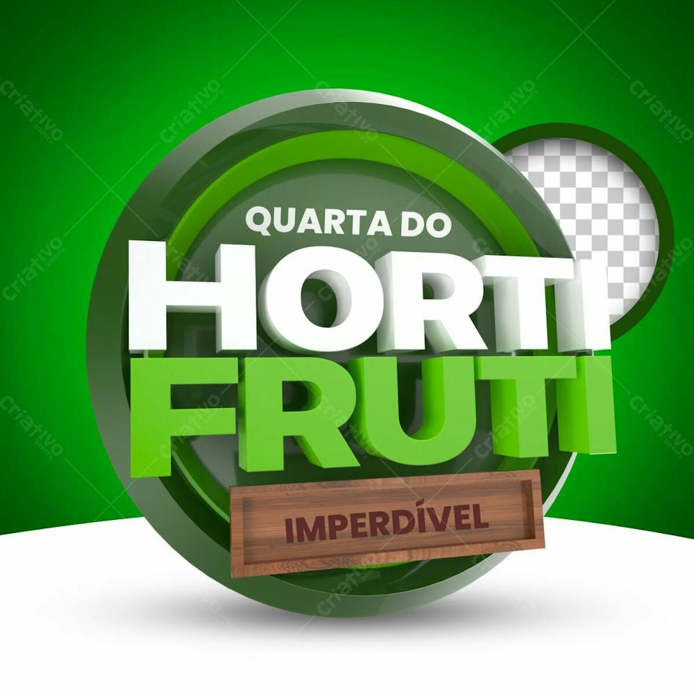 Hortifruti Promoção Selo 3D Para Vendas De Legumes Frutas E Vendas No Varejo E Comércio