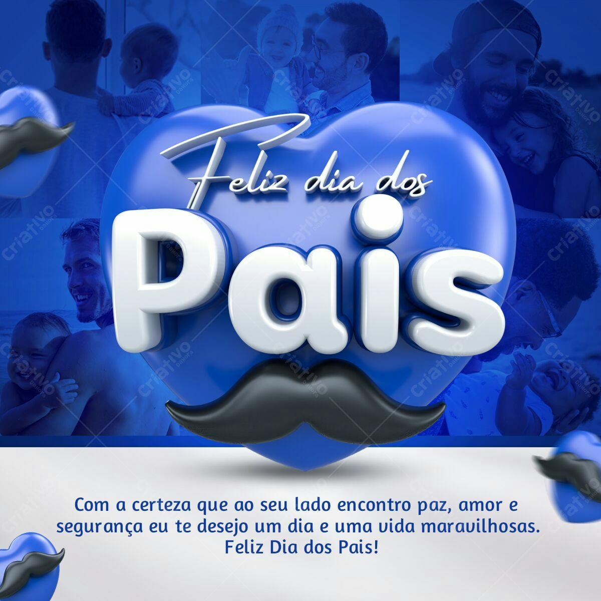 Postagem Dia dos Pais PSD Editável