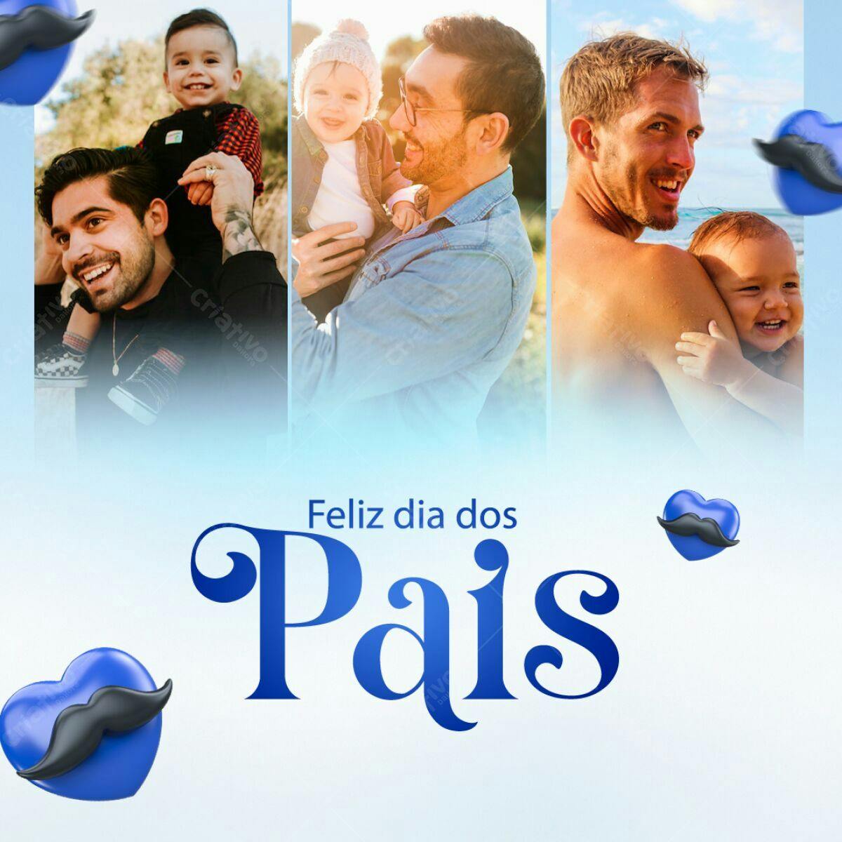 Postagem Dia dos Pais PSD Editável
