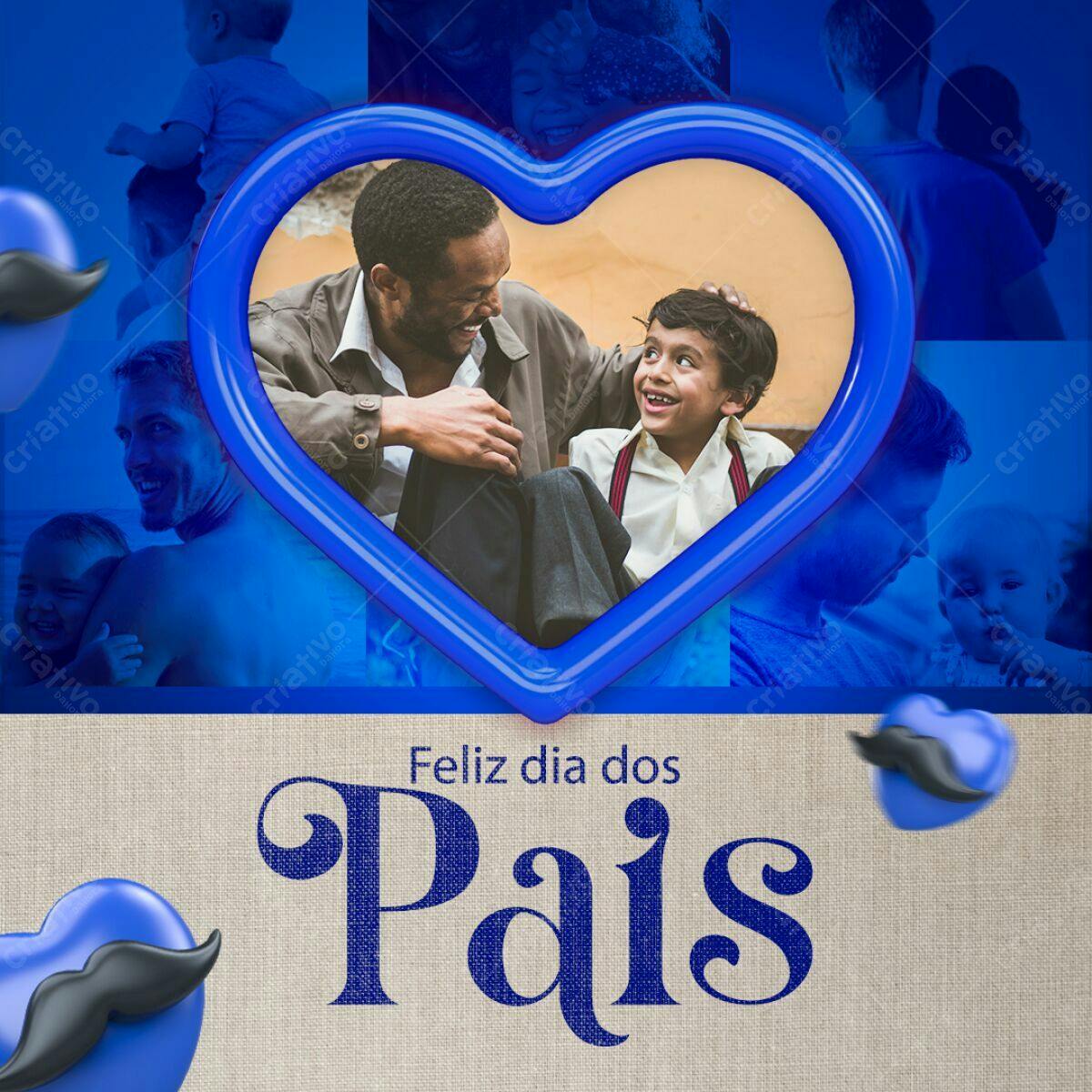 Postagem Dia dos Pais PSD Editável