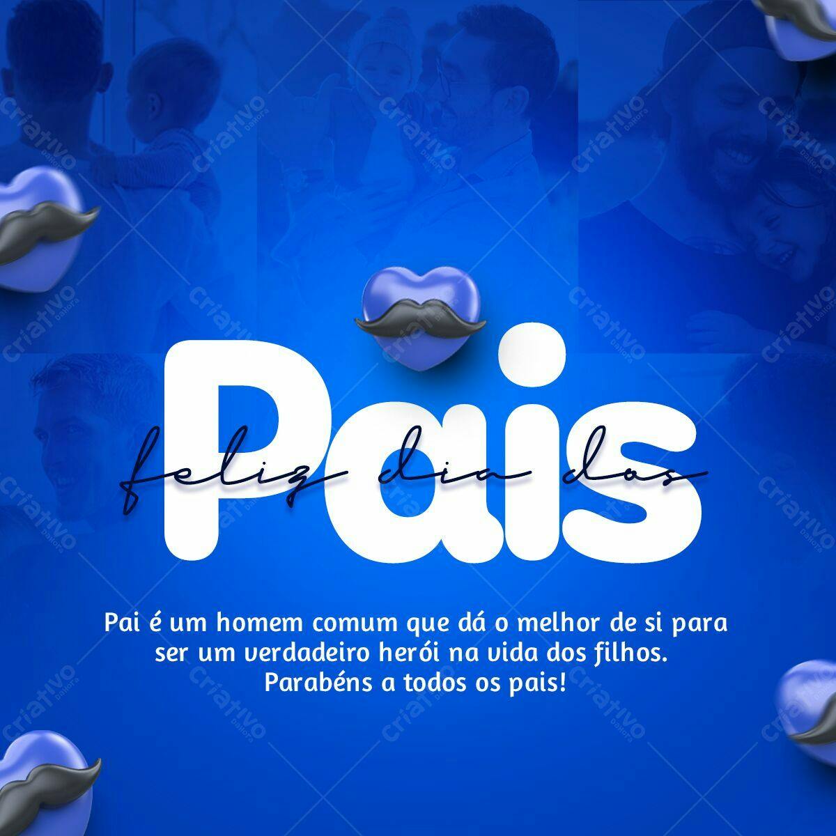 Postagem Dia dos Pais PSD Editável