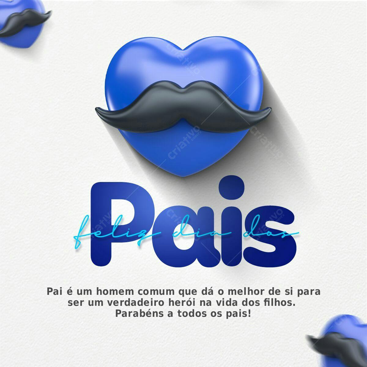 Postagem Dia dos Pais PSD Editável