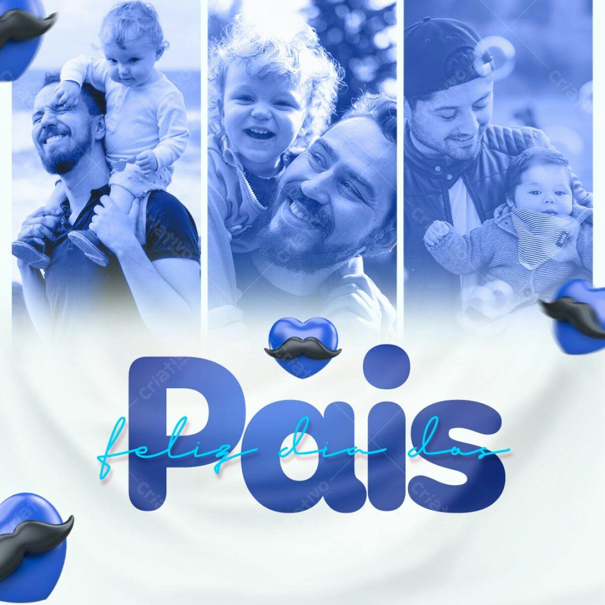 Postagem Dia dos Pais PSD Editável