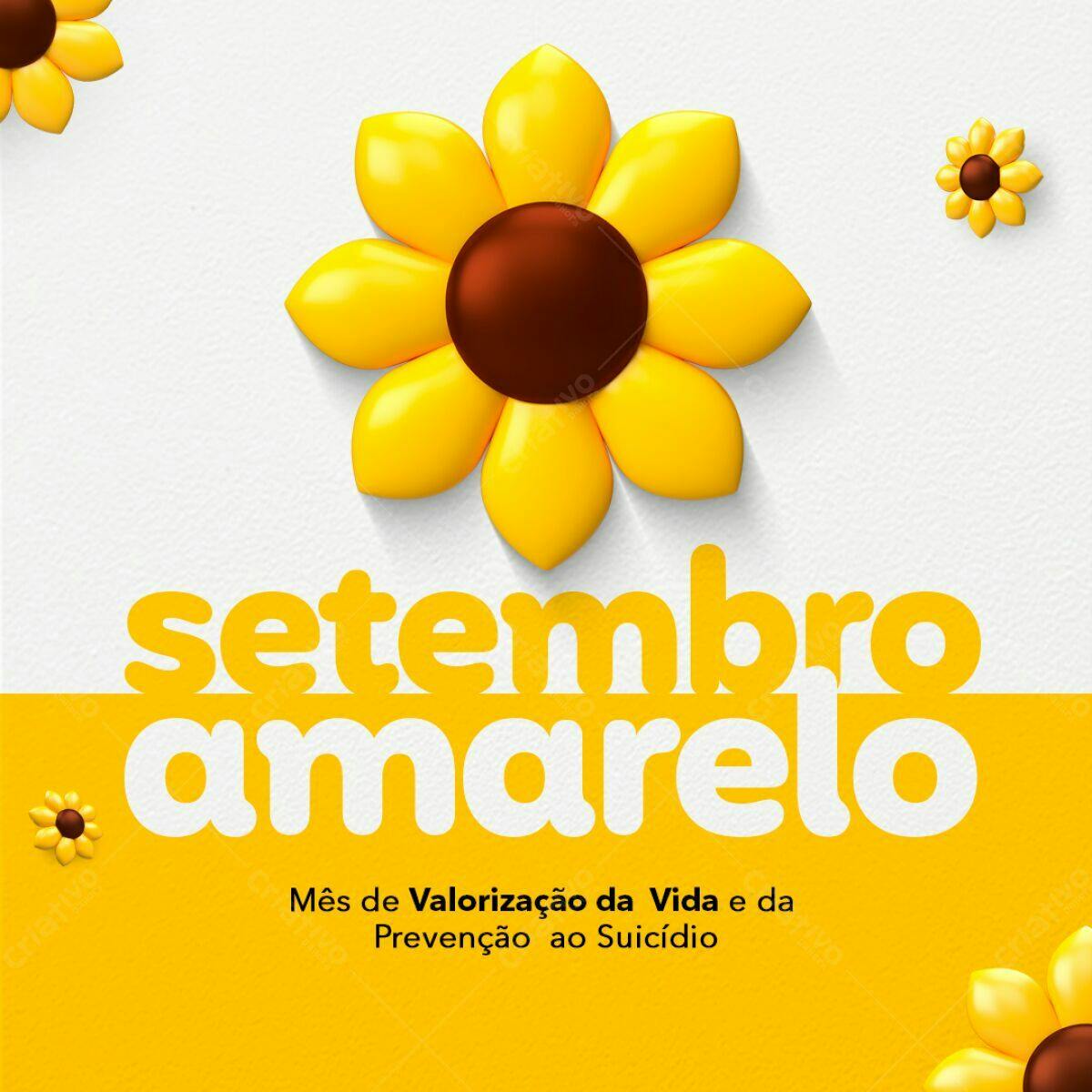 Post Setembro Amarelo PSD Editável