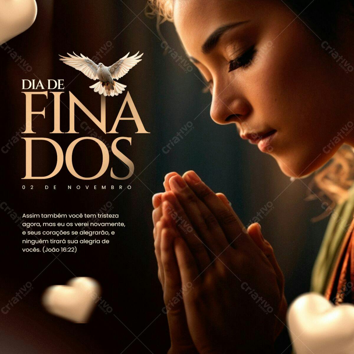 Post para Dia de Finados PSD Editável
