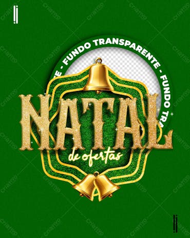 SELO 3D | TEMA NATAL | PSD EDITÁVEL | IMAGEM SEM FUNDO | PARA COMPOSIÇÃO