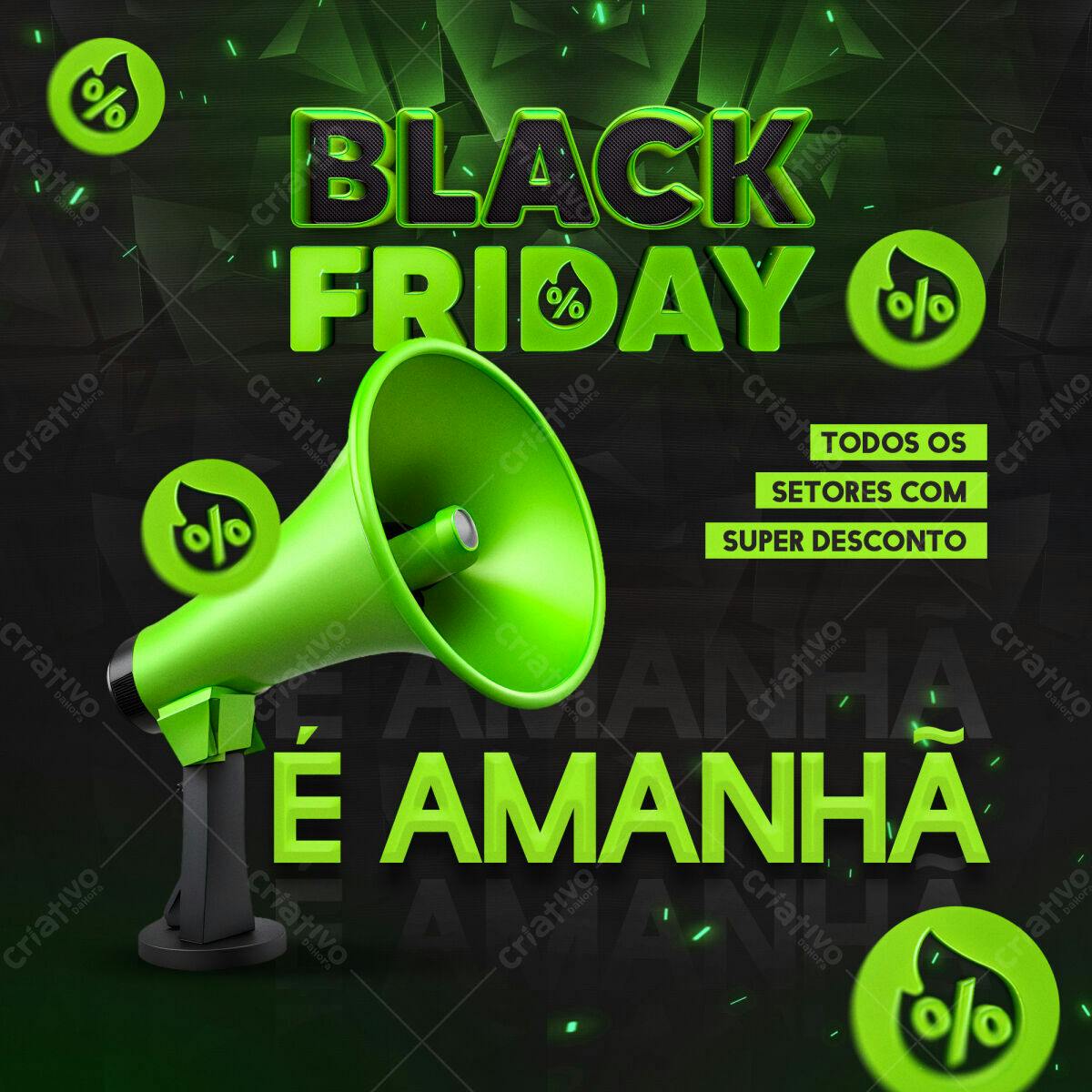 Flyer Black Friday PSD Editável