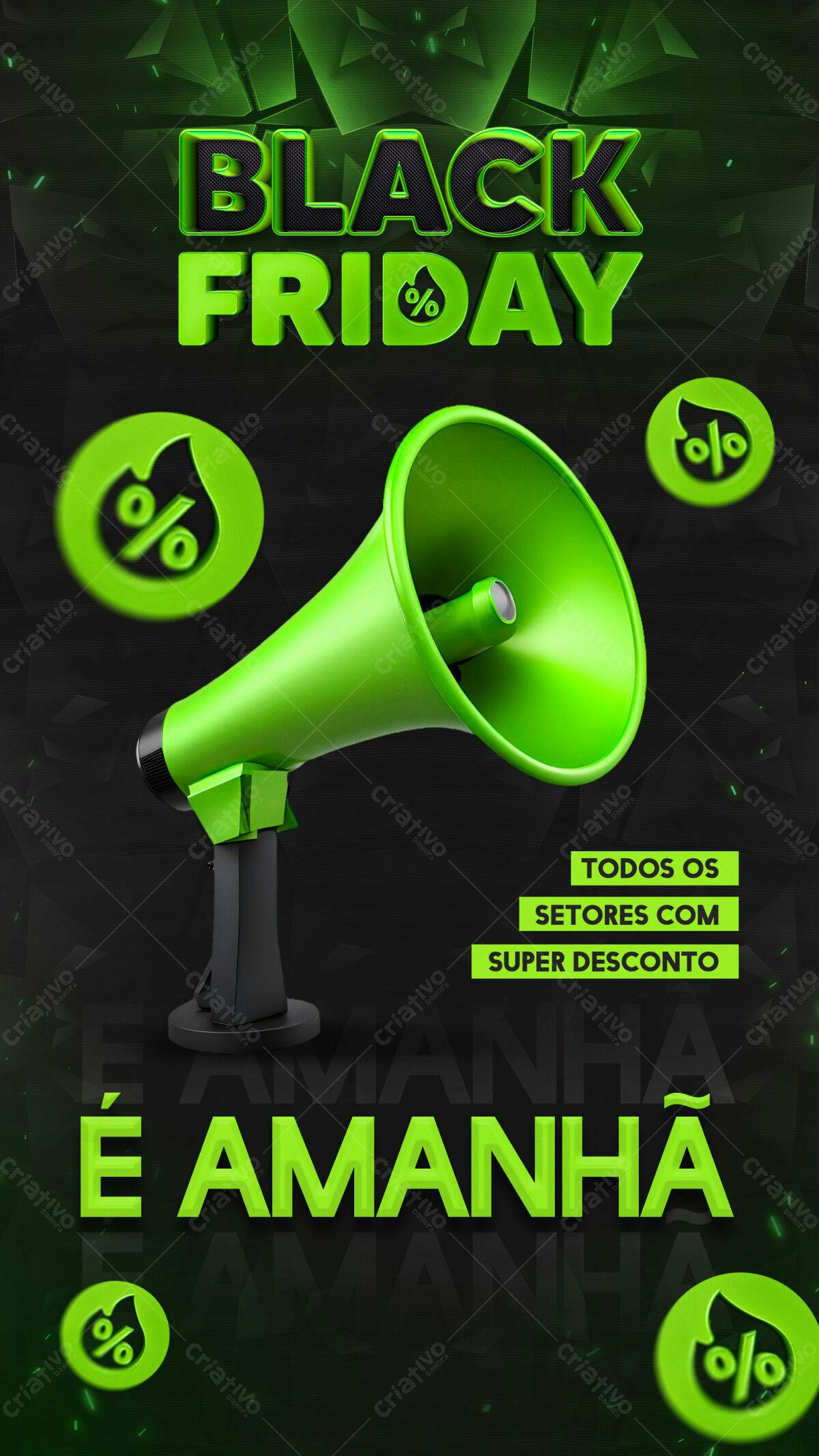 Flyer Black Friday PSD Editável