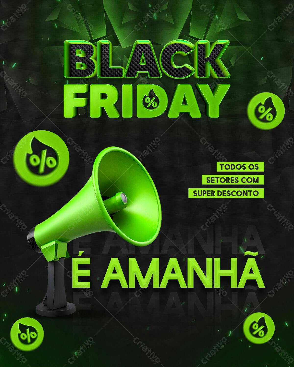 Flyer Black Friday PSD Editável