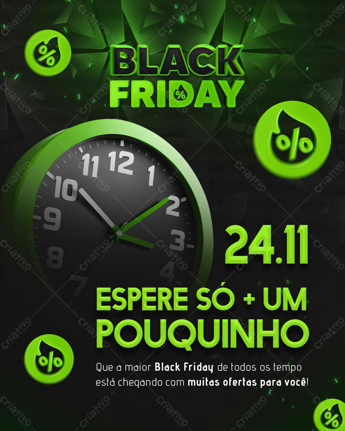 Flyer Black Friday PSD Editável