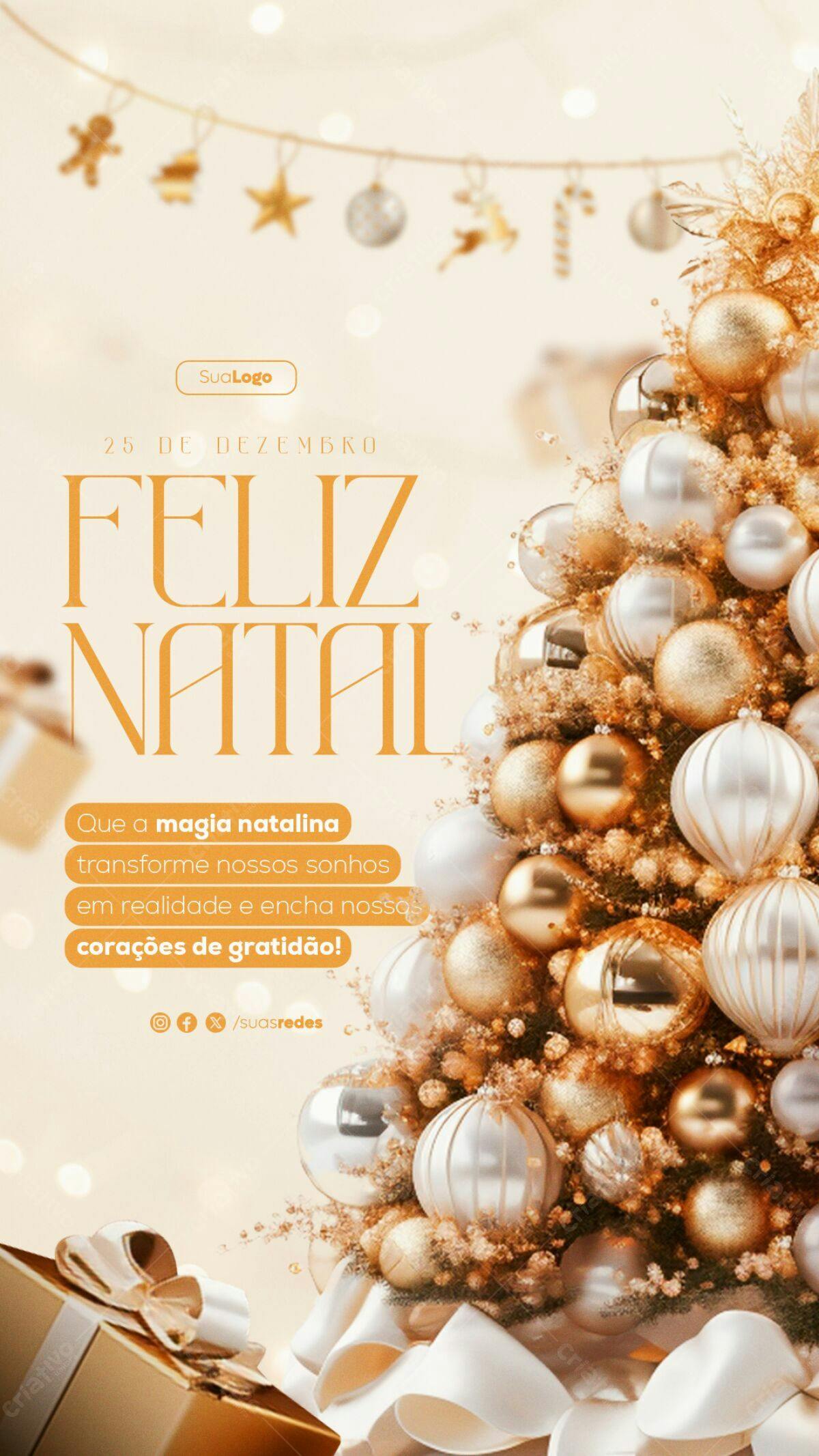 Postagem Natalina PSD Editável