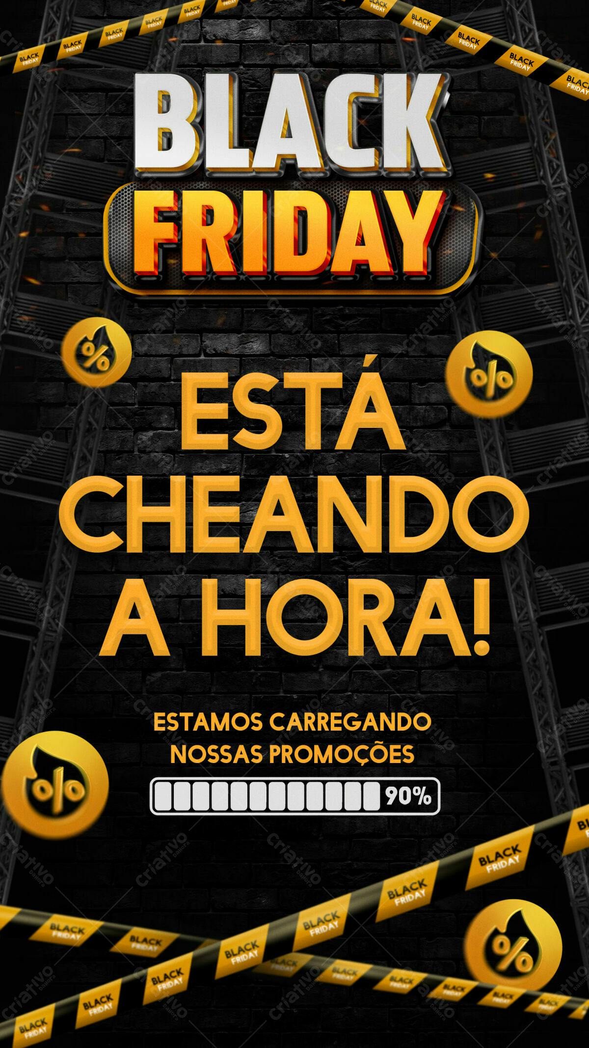 Flyer Black Friday PSD Editável