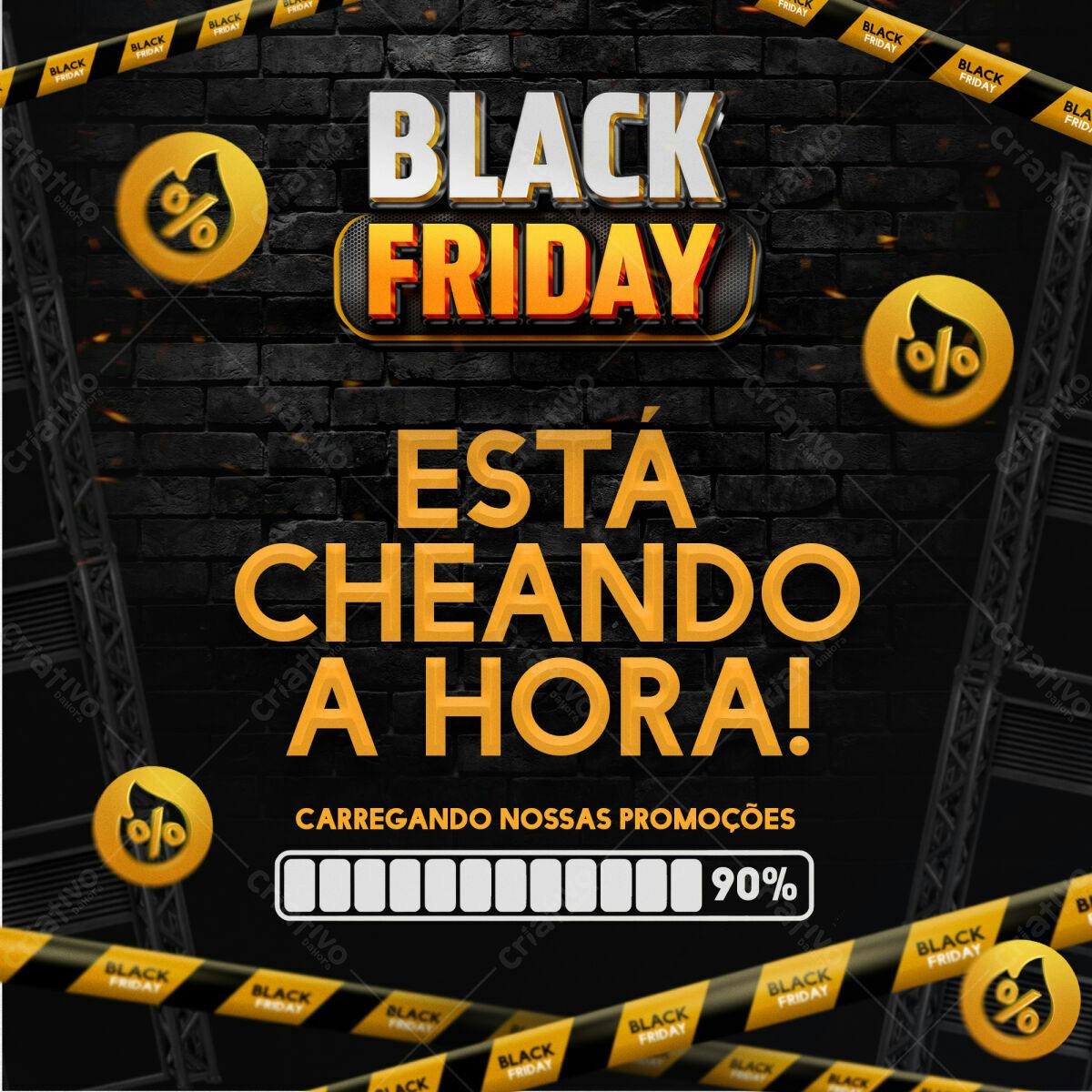 Flyer Black Friday PSD Editável