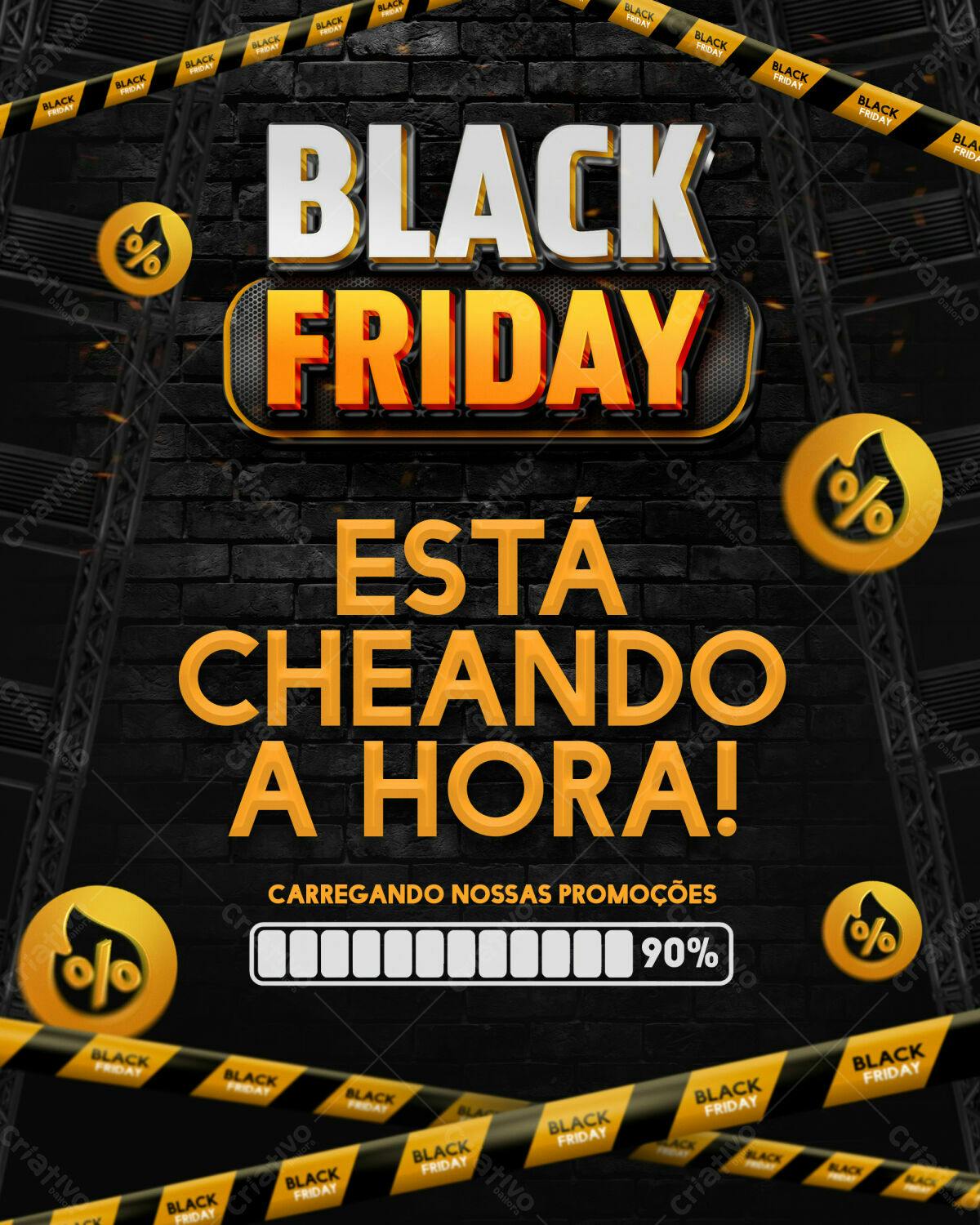 Flyer Black Friday PSD Editável