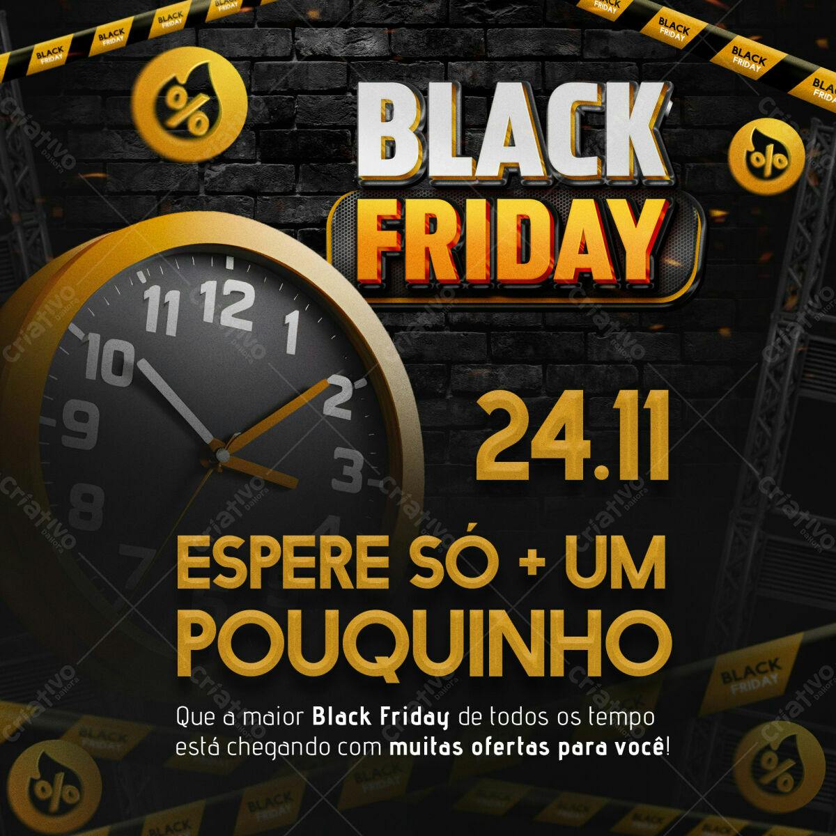 Flyer Black Friday PSD Editável