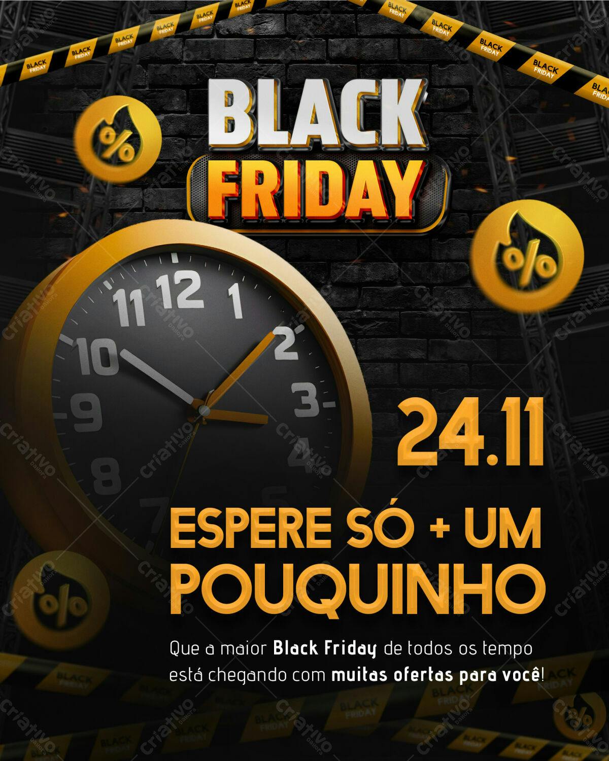 Flyer Black Friday PSD Editável