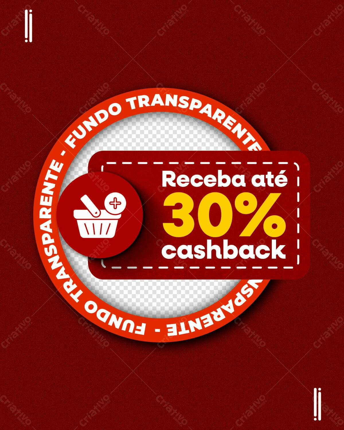 Postagem para Redes Sociais com Cashback 30% PSD Editável