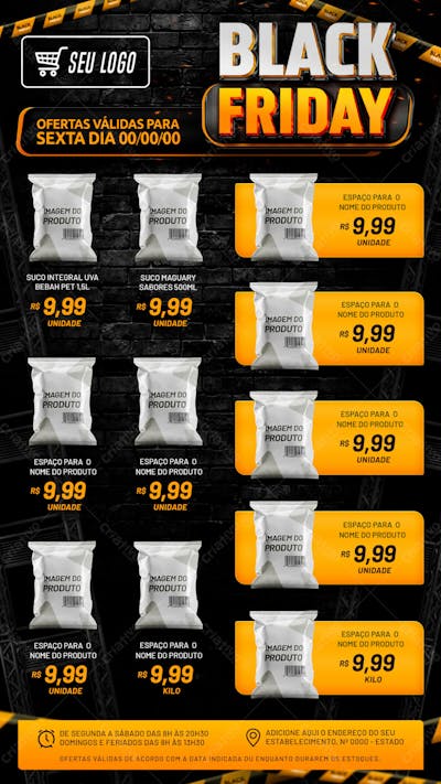 Folheto Black Friday 11V 2