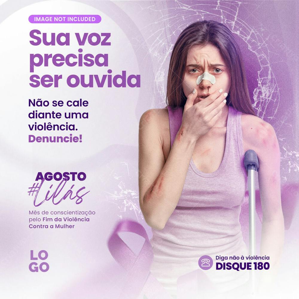 Não Se Cale Diante Um Violência #Agostolilas