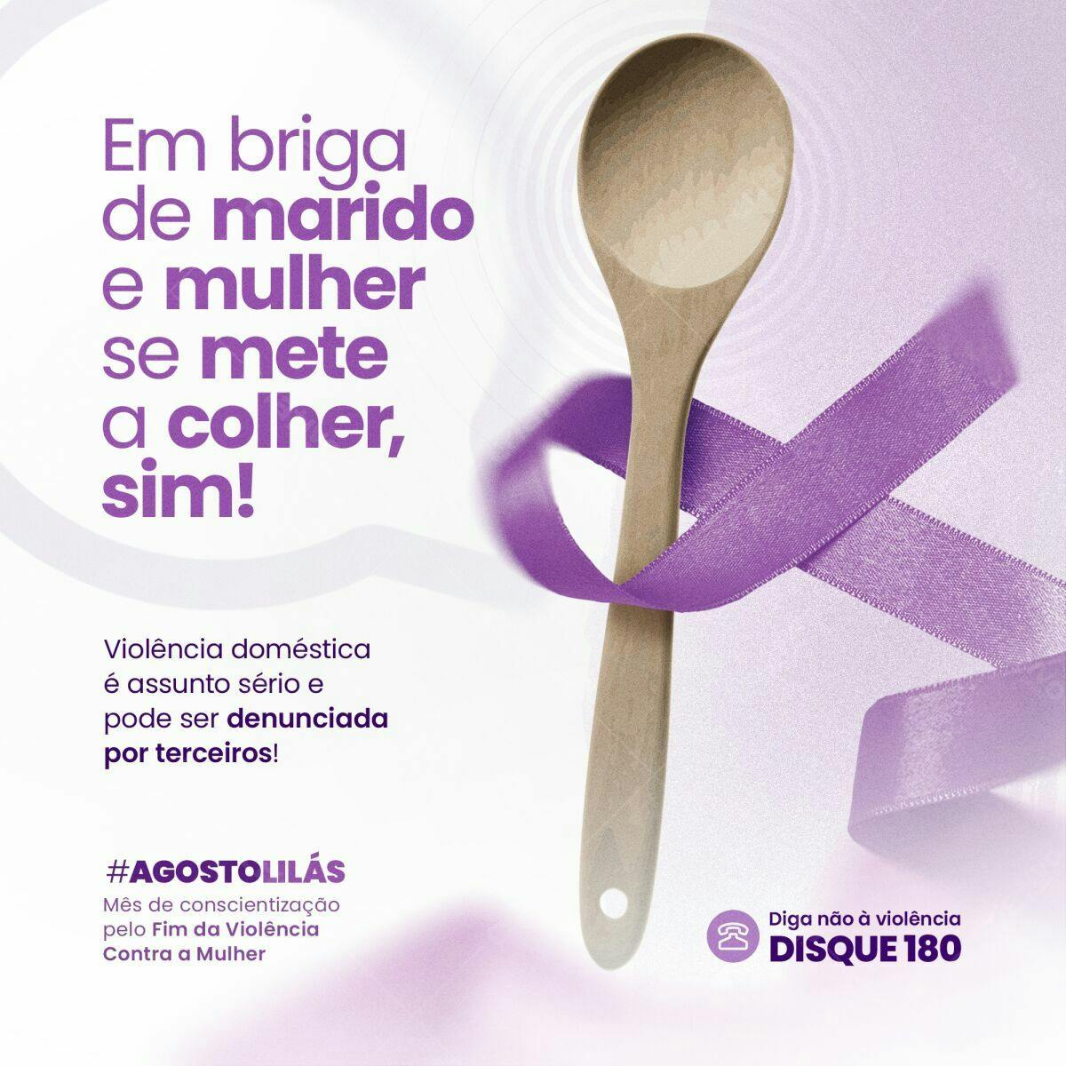 Imagem Agosto Lilás PSD Editável
